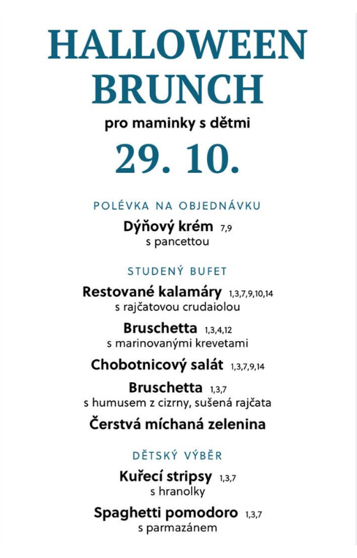 🎃👻 Halloween brunch for moms with kids - entrance fee (brunch is paid separately) 